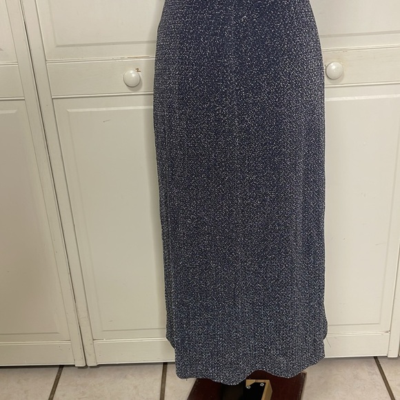 VINTAGE Andrea Polizzi for Rex Lester Womens Backless Shimmer Evening Gown Sz 4 - Picture 7 of 13